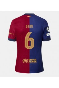 Barcelona Paez Gavi #6 Voetbaltruitje Thuis tenue 2024-25 Korte Mouw